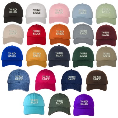Too Much Sauce Embroidered Dad Hat Baseball Cap  Many Styles  eb-03629940